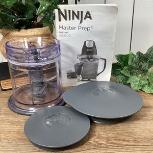 Ninja Master Prep Blender Food Processor QB900B 48 oz Bowl, Blade, Lid, Manual